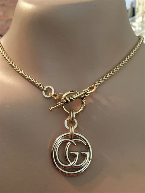 gucci button necklace|gucci necklace cheap.